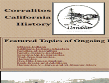 Tablet Screenshot of corralitoshistory.com